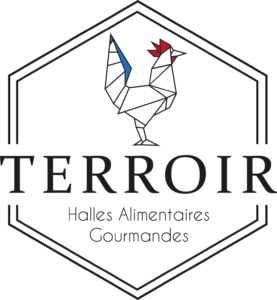 Logo coq-Terroir, halles alimentaires gourmandes